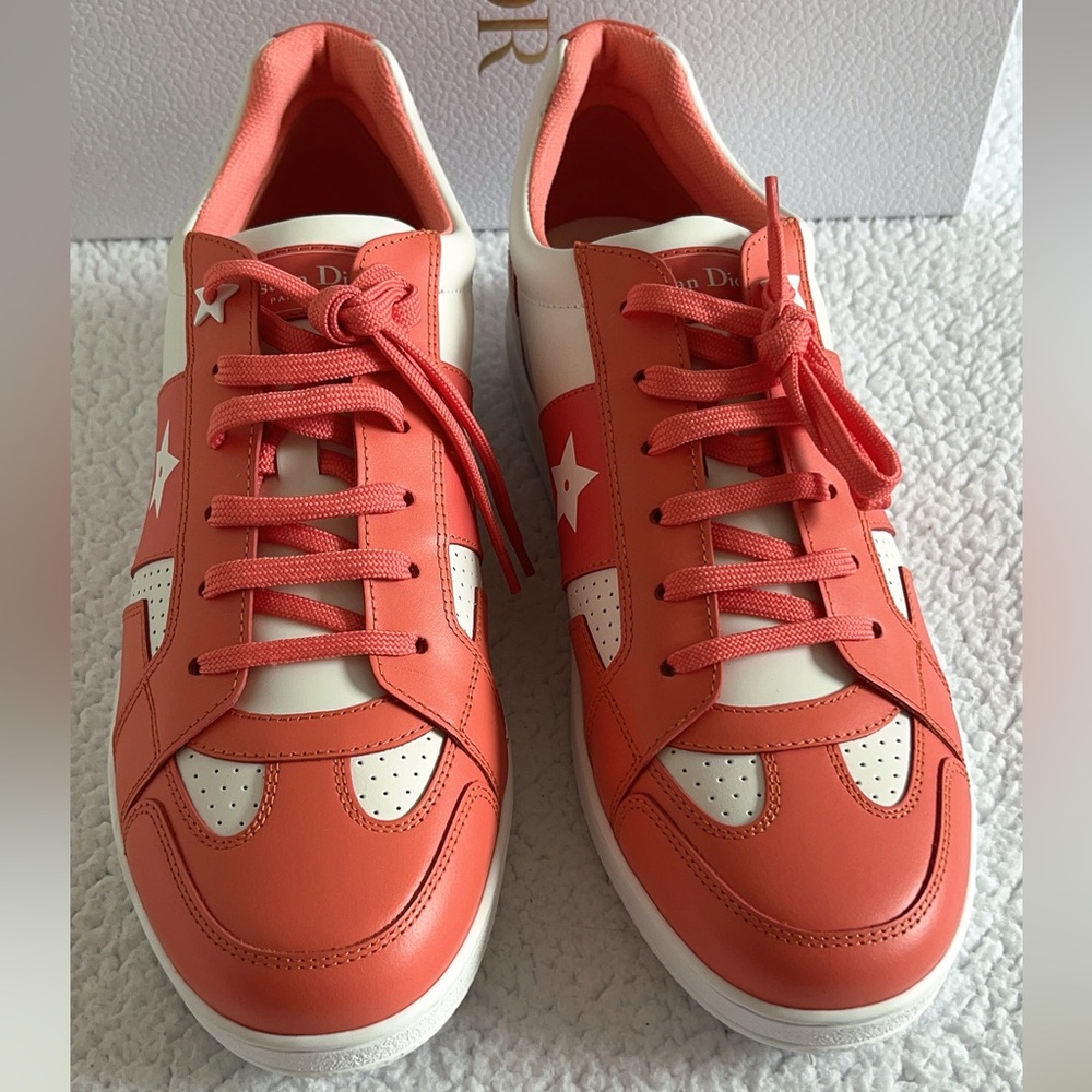 Christian Dior Women's Dior Star Low-Top Leather Sneakers - Picture 7 of 16